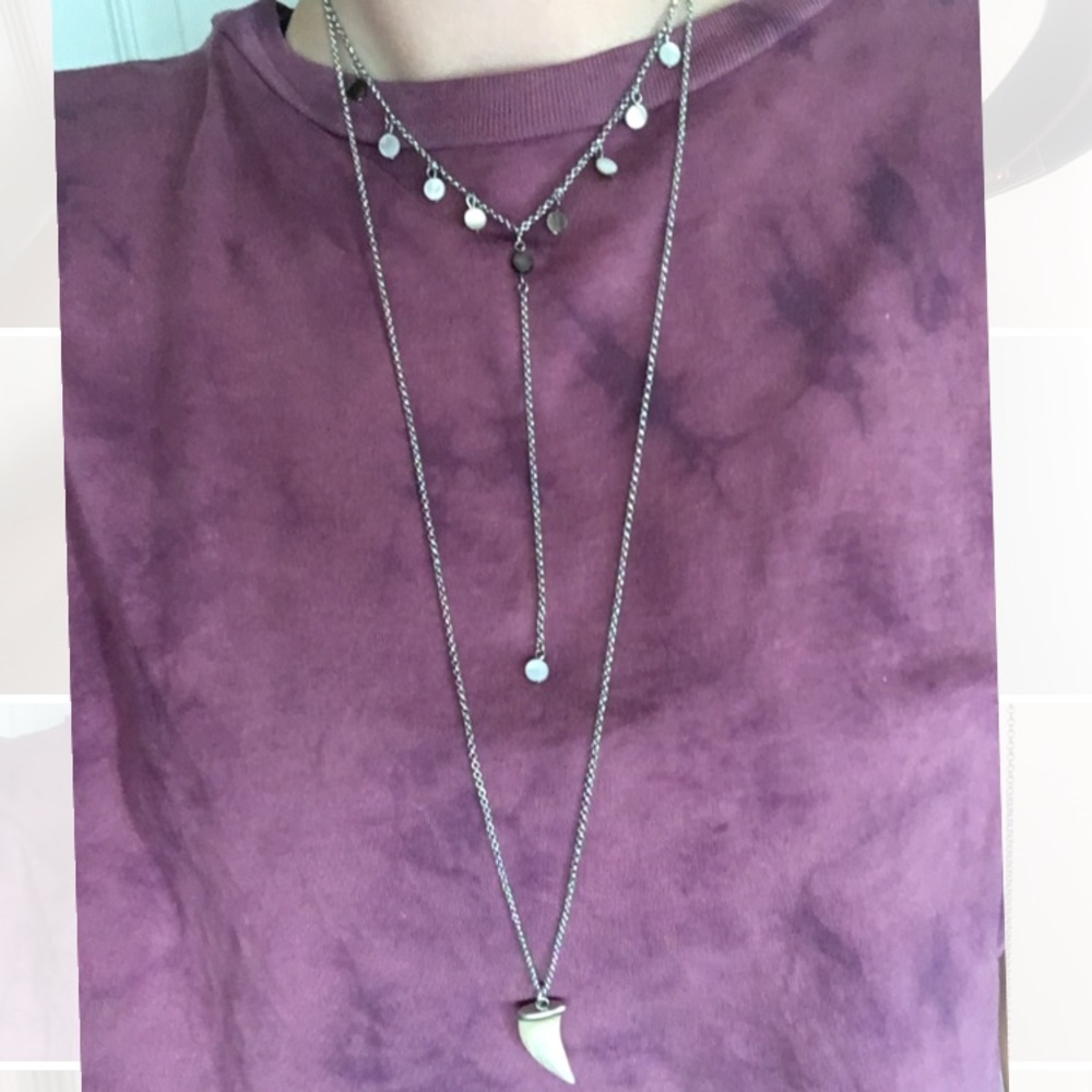 American Eagle Outfitters layering necklace shell